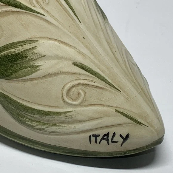 Faience High Heel Boot Figurine – Italy, Late 19th Century,